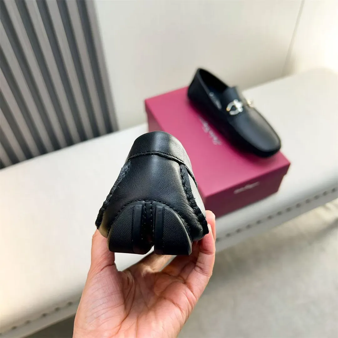 Men's shoes 💰560 Ferragamo new high-end quality 🔥 black cowhide ➕ cowhide lining size 38-45